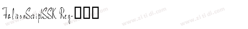 FalironScriptSSK Reg字体转换